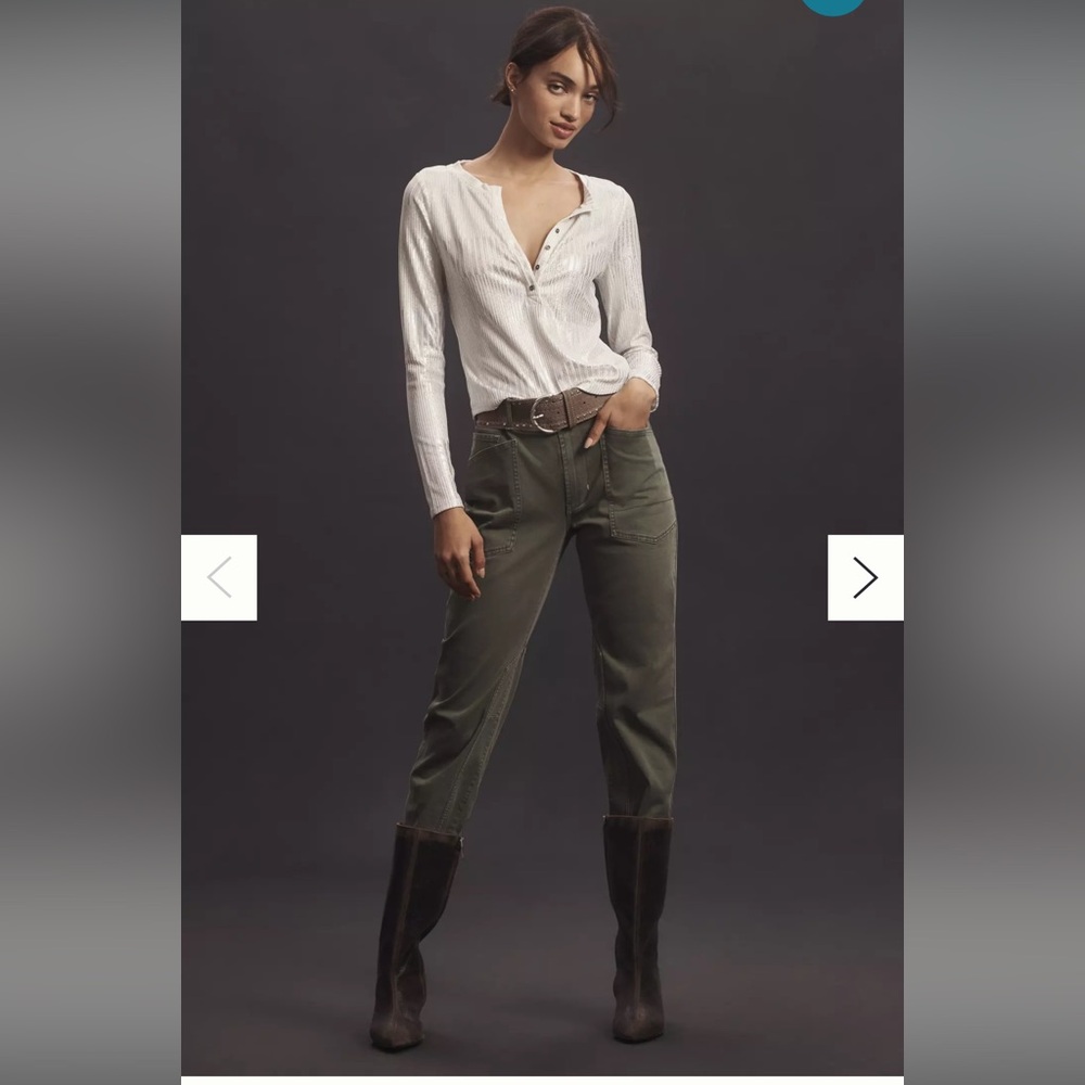 NEW! The Wanderer Mid-Rise Relaxed-Leg Pants Pilcro Moss 16W BUNDLE FOR SAVINGS